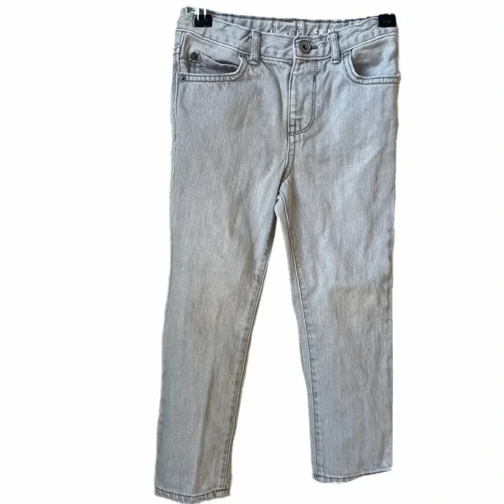 The Children’s Place Skinny 5T grey pants with snap closure & adjustable waist